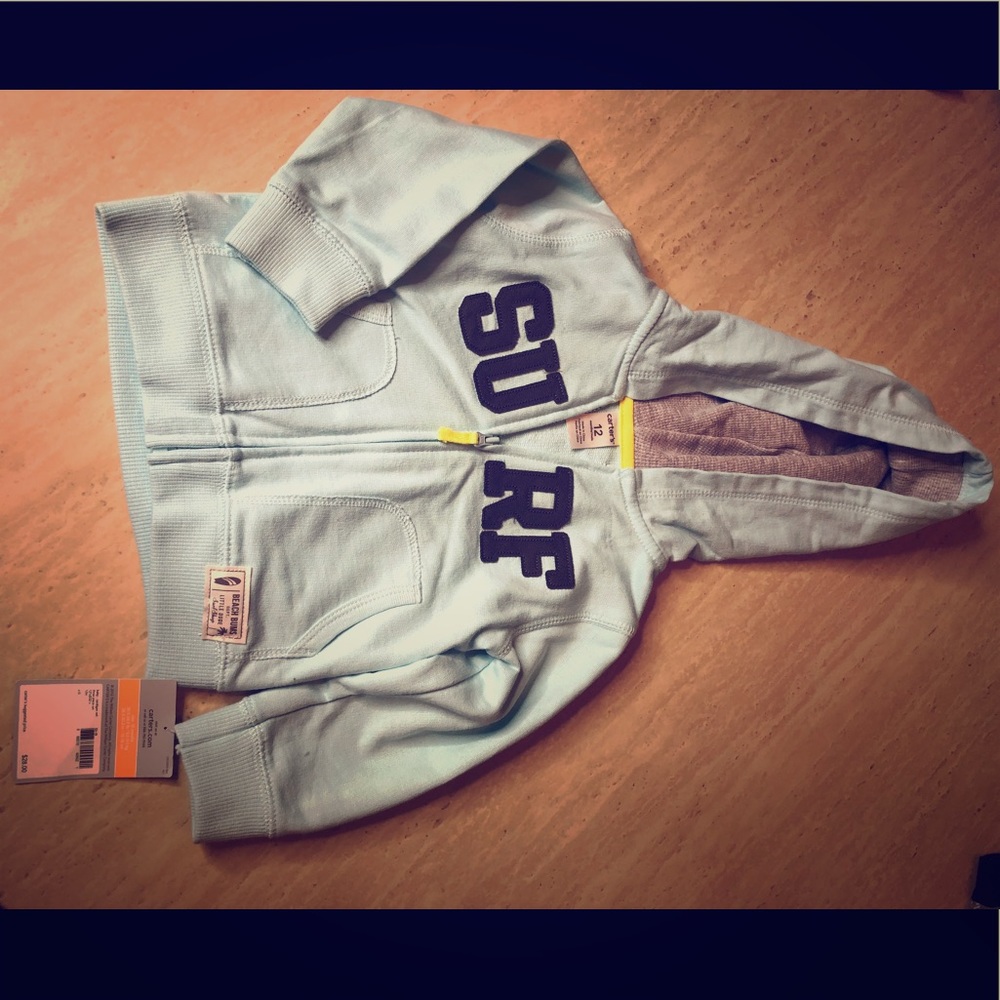 Carter’s NWT Surf Zip up Hoodie